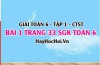 Giải bài 1 trang 33 Toán 6 Tập 1 SGK Chân trời sáng tạo: Số nguyên tố và hợp số
